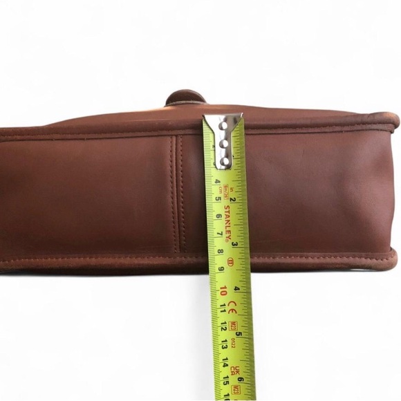 Vintage Authentic Leather Coach Willis Satchel Shoulder Bag #9927 Crossbody Tan - Picture 11 of 16